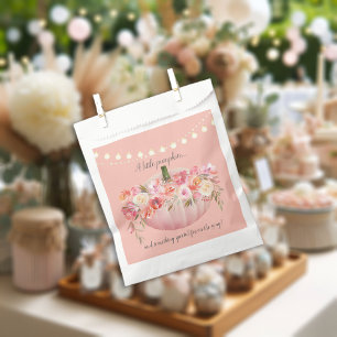 Elegant Pumpkin Baby Girl Shower Geschenktütchen