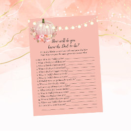 Elegant Pumpkin, der Vater Best Duwer Game kennt Einladung