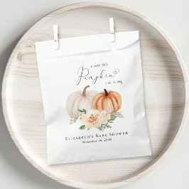 Elegant Pumpkin Floral Baby Shower Geschenktütchen