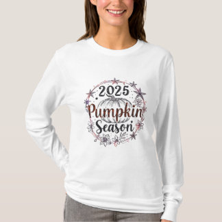 Elegant Pumpkin Season 2025 - Herbstfalldesign T-Shirt