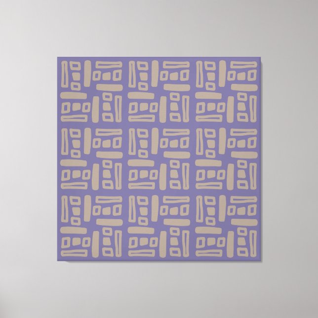 Elegant Purple  Abstract Pattern Leinwanddruck (Vorderseite)