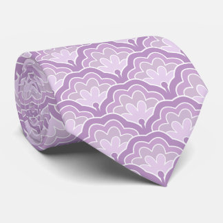 Elegant Purple Floral Pattern Nature Inspired Idea Krawatte
