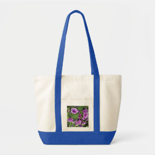 Elegant Purple Flower Tote Bag Tragetasche