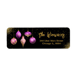 Elegant Purple Ornament Christmas