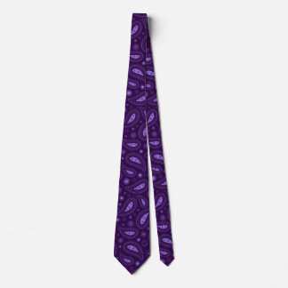 Elegant Purple Paisley Krawatte