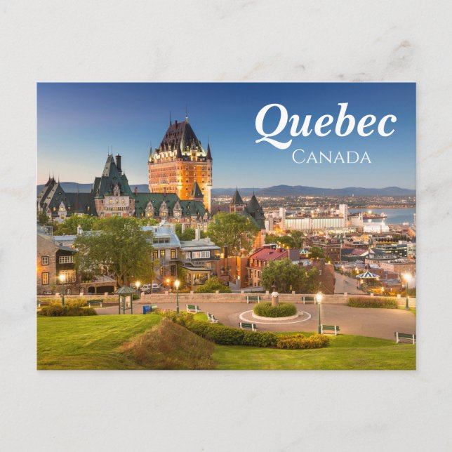 Elegant Quebec Canada Postcard Postkarte (Vorderseite)