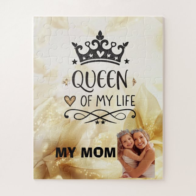 Elegant Queen of my Life-my mom  Puzzle (Vertikal)