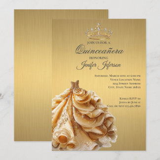 Elegant Quinceanera Einladung