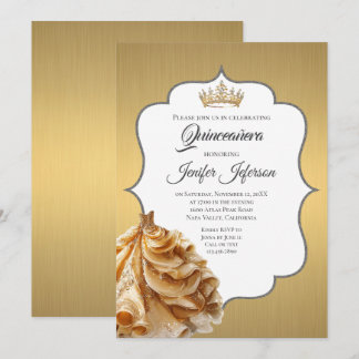 Elegant Quinceanera Einladung