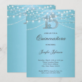 Elegant Quinceanera Einladung