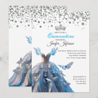 Elegant Quinceanera Einladung
