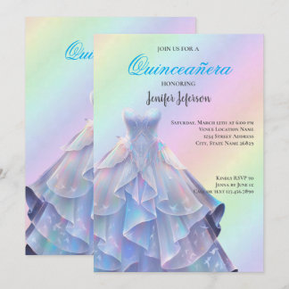 Elegant Quinceanera Einladung