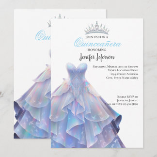 Elegant Quinceanera Einladung