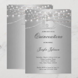 Elegant Quinceanera Einladung