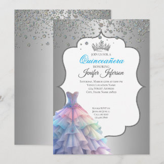 Elegant Quinceanera Einladung