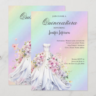 Elegant Quinceanera Einladung