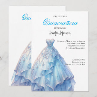 Elegant Quinceanera Einladung