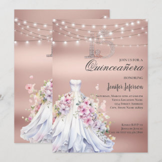 Elegant Quinceanera Einladung