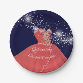 Elegant Quinceañera Red Gown Pappteller