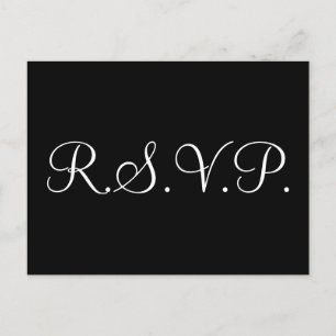 Elegant "R.S.V.P." Postkarte