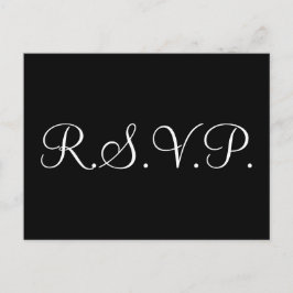Elegant "R.S.V.P." Postkarte