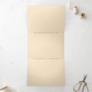 Elegant, raffiniert, schlank und minimalistisch dreifach gefaltete ankündigung
