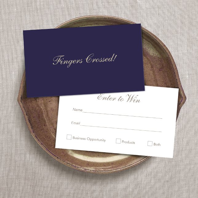Elegant Raffle Ticket Navy Blue (Von Creator hochgeladen)