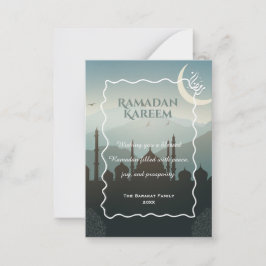 Elegant Ramadan Kareem Personalized Islamic greeti Mitteilungskarte