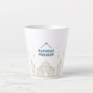 Elegant Ramadan Mubarak Islamisches Masjid-Design Milchtasse