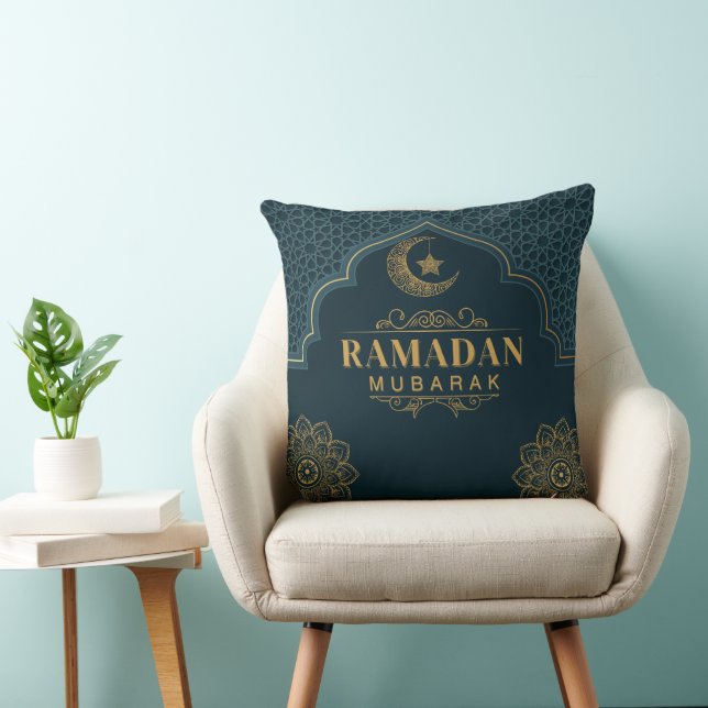 Elegant Ramadan Mubarak Throw Pillow Kissen (Stuhl )