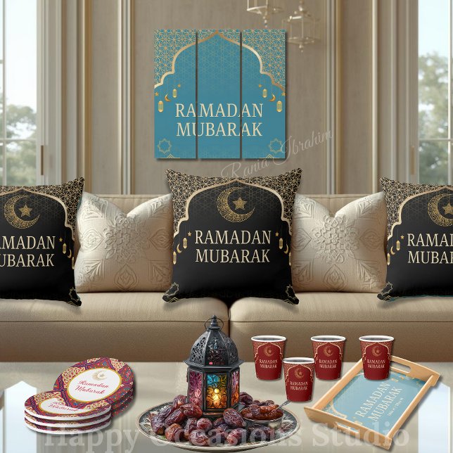 Elegant Ramadan Mubarak Throw Pillow Kissen (Von Creator hochgeladen)