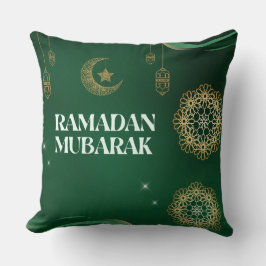 Elegant Ramadan Mubarak Throw Pillow Kissen