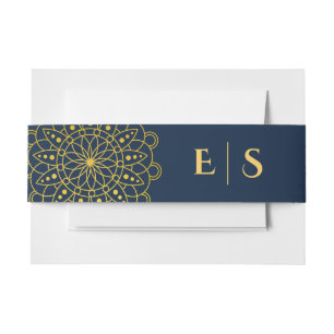 Elegant Rangoli Indian Wedding Einladungsbanderole