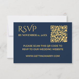 Elegant Rangoli Royal Blue und Gold Indian Wedding RSVP Karte
