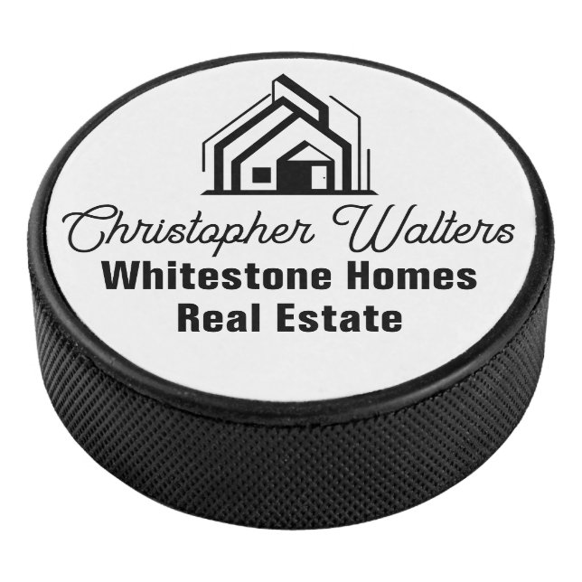 Elegant Real Estate Company Customized Realtor Eishockey Puck (3/4)