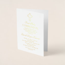 Elegant Real Gold Foil Junge Folienkarte