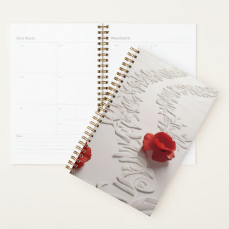 Elegant Red Blossom Path Floral Art Planer
