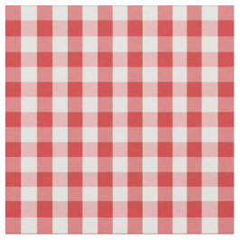 Elegant Red Gingham Pattern Stoff
