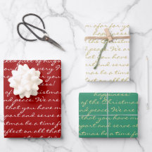 Elegant Red Gold Green Calligraphy Frohe Weihnacht