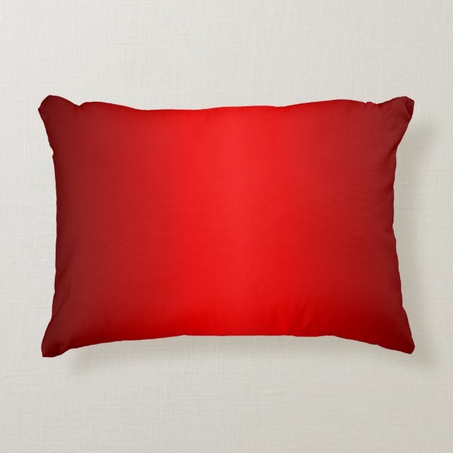 Elegant Red Gradient Dekokissen (Vorderseite)