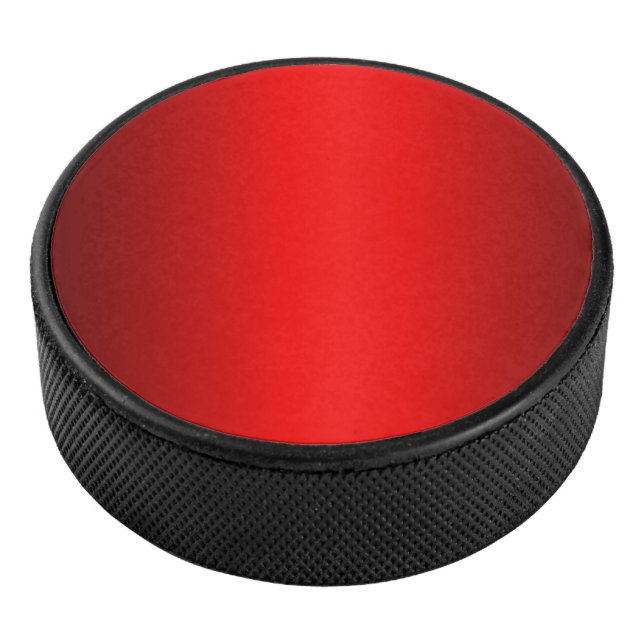 Elegant Red Gradient Eishockey Puck (3/4)