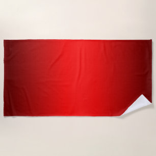 Elegant Red Gradient Strandtuch