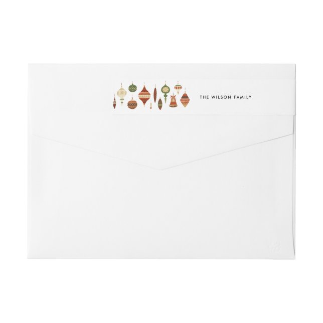 ELEGANT RED GREEN CHRISTMAS ORNAMENT STAR DECOR (Rückseite)