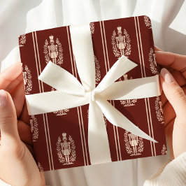 Elegant Red Nutcracker Geschenkpapier