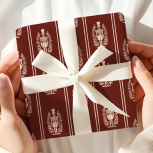 Elegant Red Nutcracker Geschenkpapier