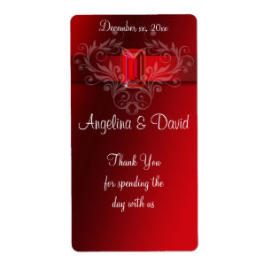 Elegant Red Ribbon, Ruby