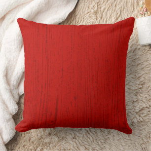Elegant Red Wood Grain Kissen
