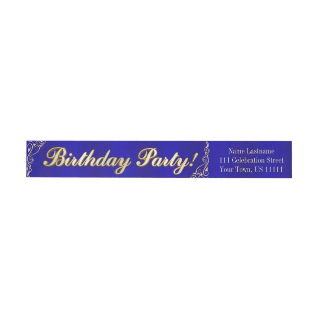 Elegant Regal Golden Typografy Geburtstag (Person)
