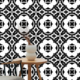 Elegant, reizend Schwarz und Weiß Tapete