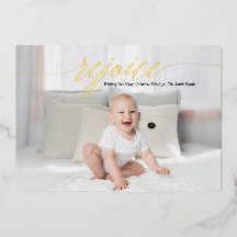 Elegant Rejoice Calligrafy Personalisiert